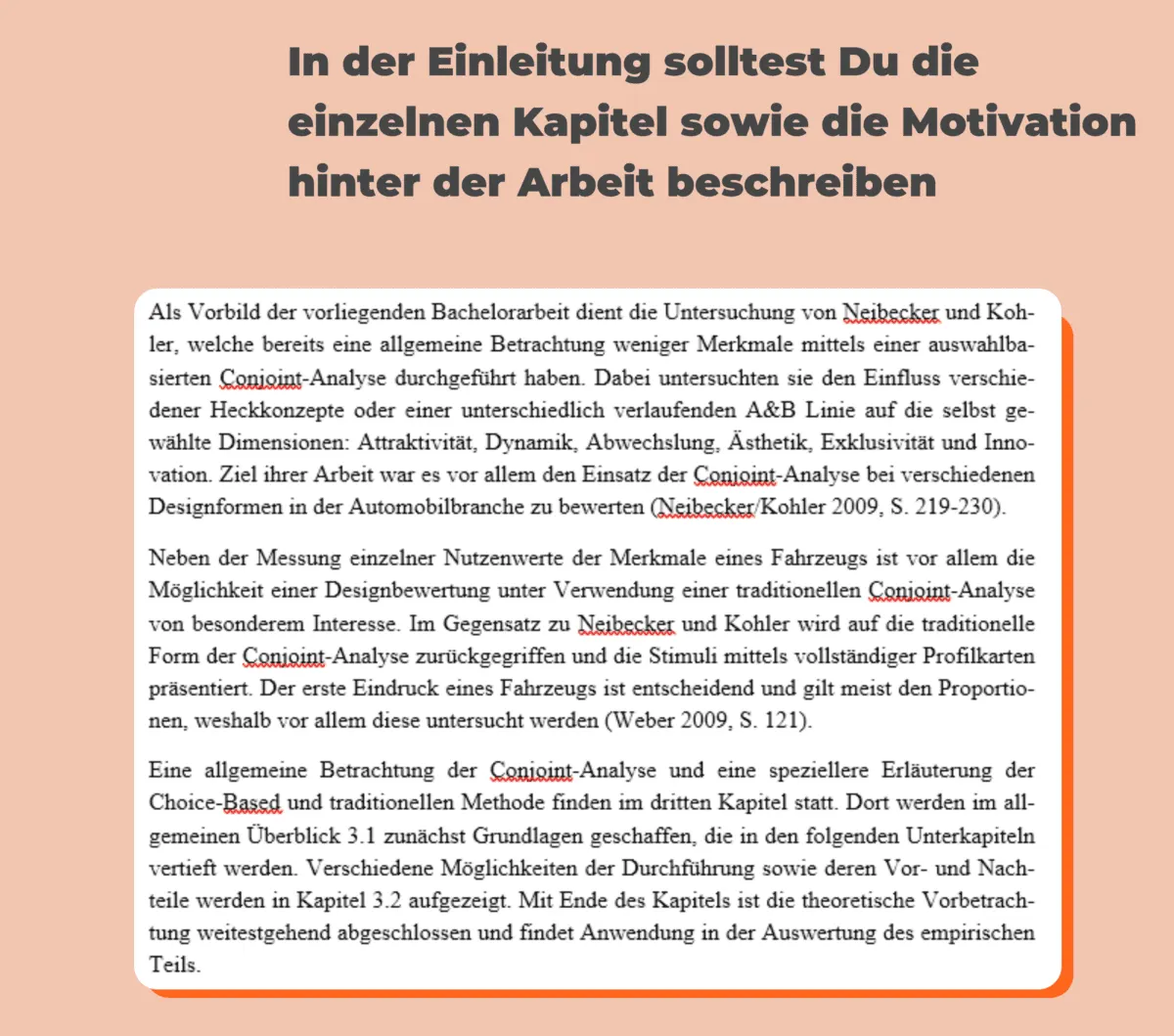 Beschreibung der Kapitel